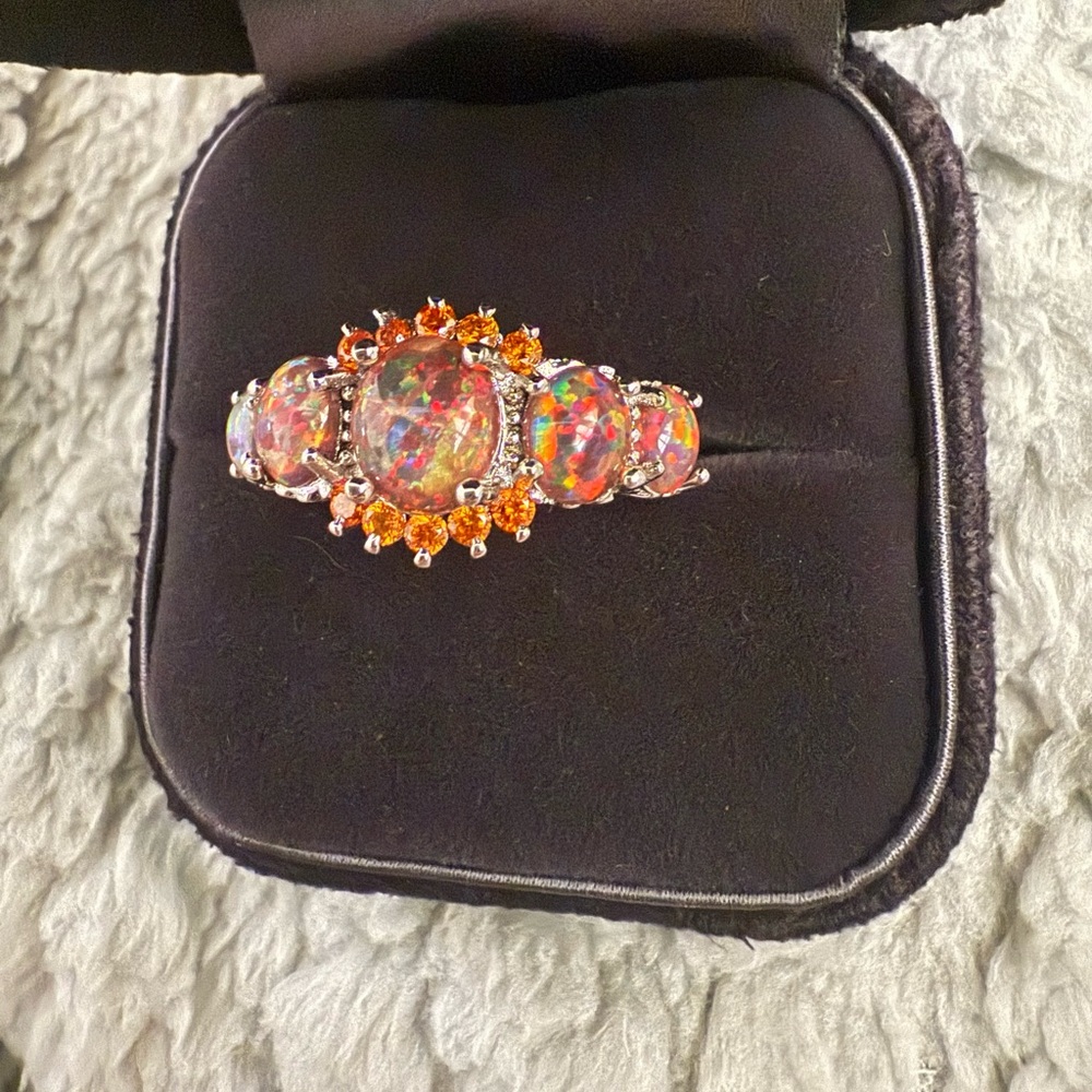 Fire Opal Ring - image 1